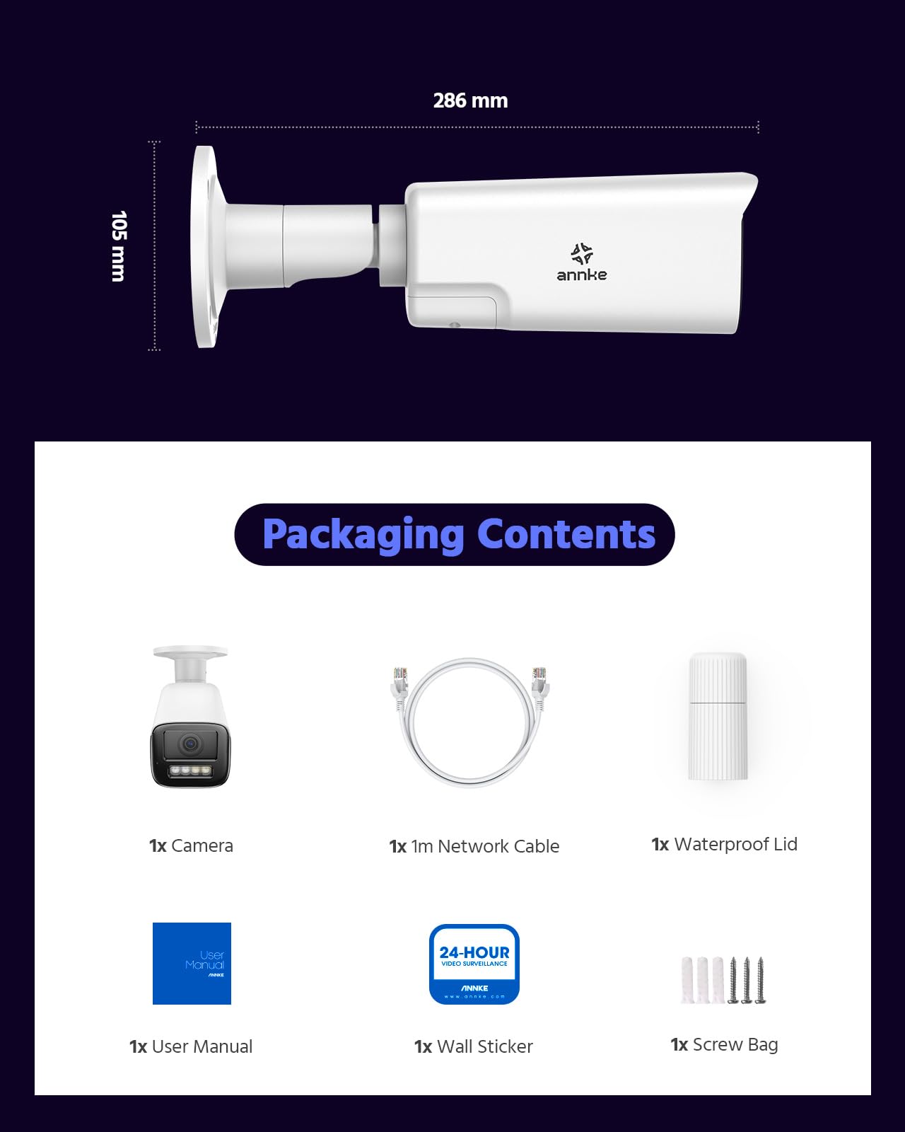 ANNKE 4K 8MP PoE Security Camera with Two-Way Audio, Varifocal IP Camera with 2.8mm-12mm Lens, 4X Optical Zoom, Color Night Vision, Smart Dual Light, Up to 512GB Storage, Human&Vehicle Detection - Image 9