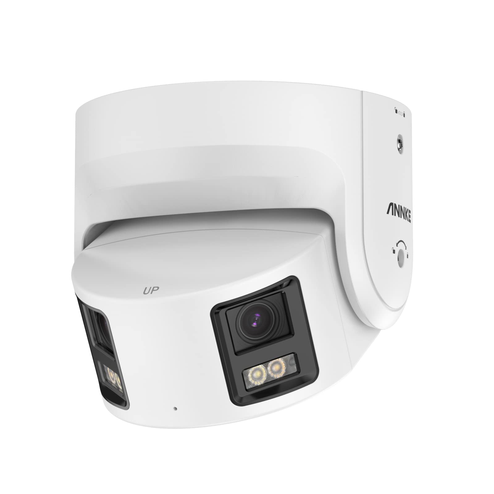 ANNKE NCD800 4K Outdoor PoE Camera, Dual Lens Security IP PoE Camera with AI Detection, 180° Panoramic Angle, Color Night Vision, Strobe Light and Audible Warning, Built-in MicroSD Card Slot - Image 3